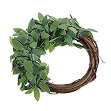 Alipis 6 Piezas Servilleteros Verdes de Imitación de Anillas de Rattan para Mesa de Comedor Soportes Decorativos Reutilizables para Restaurante