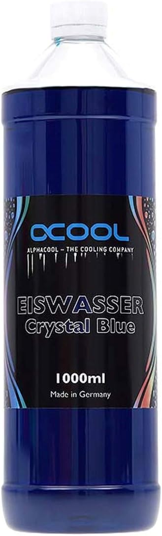 Alphacool Eiswasser Crystal Premixed PC Coolant (for Long-Term Use), 1000ml, Blue