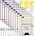 10 Stück Dry Erase Taschen, Abwischbare Durchsichtige Hüllen Reusable Dry Erase Pockets Schreibwaren Lieferungen Mehrfarbige Trocken Abwischbare Taschen für Klassenzimmer, Büro, Heimbildung Tasche im günstig Kaufen-10 Stück Dry Erase Taschen, Abwischbare Durchsichtige Hüllen Reusable Dry Erase Pockets Schreibwaren Lieferungen Mehrfarbige Trocken Abwischbare Taschen für Klassenzimmer, Büro, Heimbildung