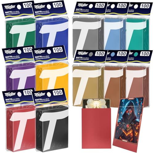 1200ct Matte Card Sleeves - Premium Card Protectors for Trading Cards, MTG, TCG,Magic, and Collectible Card Games - Soft Touch Finish for Smooth Shuffling and Handling
