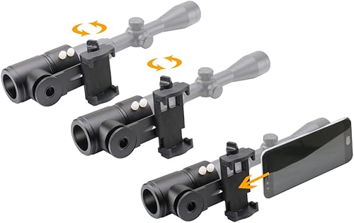 Vista 33 de Adaptador de cámara de montaje para rifle - Adaptador de cámara para teléfono inteligente para caza y observación de aves - Ángulos dobles
