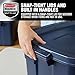 Rubbermaid Roughneck Tote 14 Gal, 6 Pack, Made in USA, Dark Indigo Metallic, Rugged Plastic Stackable Storage Bins with Lids and Handles