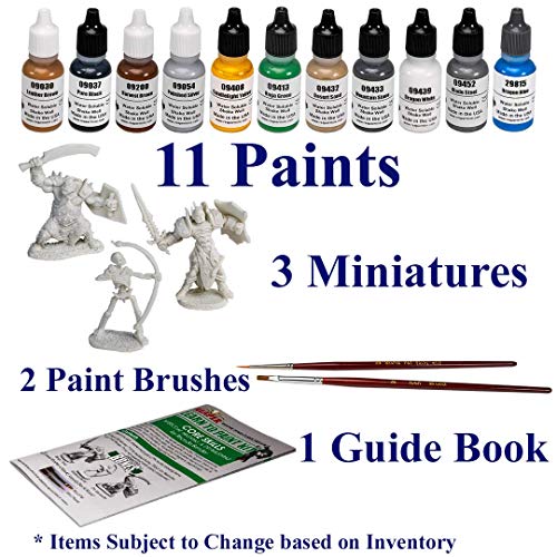 Reaper Miniatures 08906 Learn To Paint Kit Core Skills, Master Series Paint Box Set #TOP4