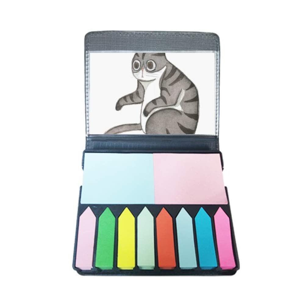 Note auto-adhésif chat Dragon-Li aquarelle Miaoji pour bureau - 5