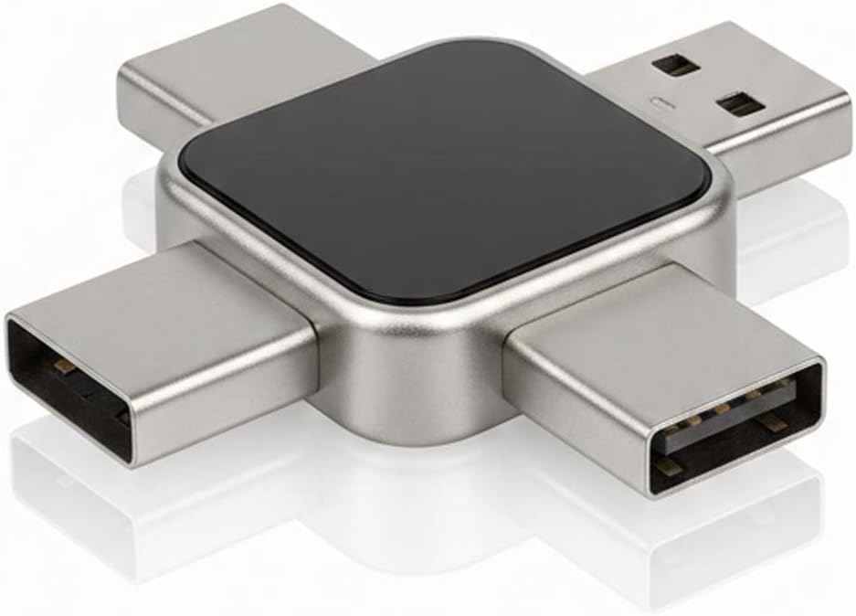 Metal USB Flash Drive with Real-Time Video Transfer, USB 3.0, 4-in-1 Multi-Functional Pen Drive (512, TB)