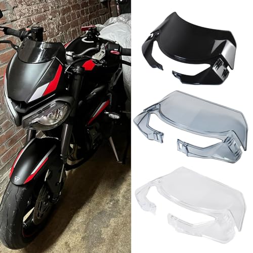 Déflecteur de vent carénage Street Triple R765 pare-brise moto visière noire 2020-2025