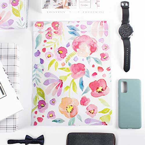100Pcs Large Poly Mailers, 10X13 Inch Shipping Bags, Fashion Shipping Envelopes, Plastic Packaging Bags, Self-Seal Polymailers, Mailers Poly Bags, Mailing Bags For Small Business, Clothing - Floral #TOP5