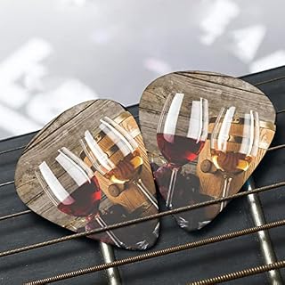 Verres à vin rouge et raisins avec médiators de guitare en bois Ensemble de 12 pièces pour guitare acoustique, guitare… - Les Beatles, Paul McCartney, John Lennon, RIngo Starr, George Harrison Verres à vin rouge et raisins avec médiators de guitare en bois Ensemble de 12 pièces pour guitare acoustique, guitare… – Image 7