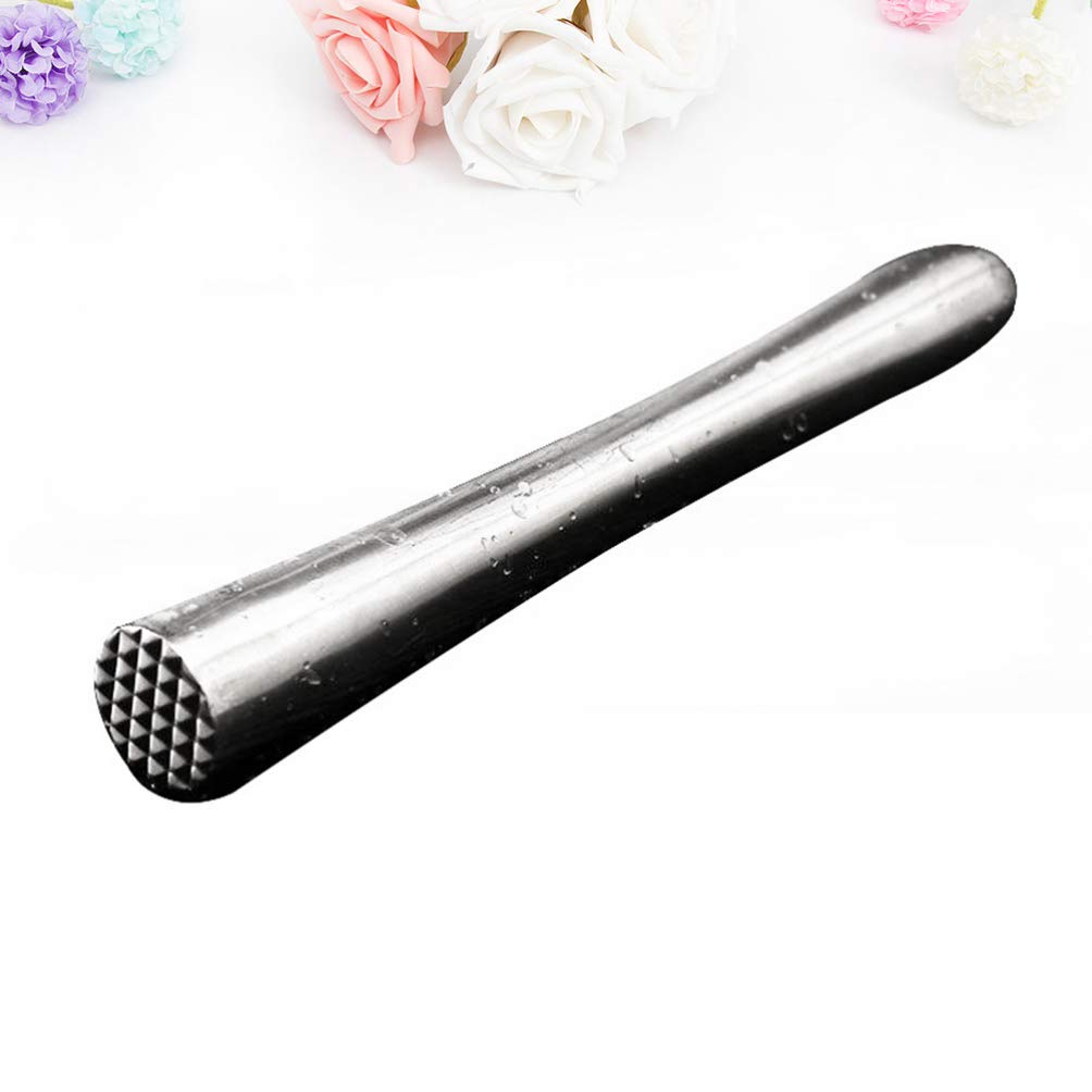 Cabilock Coffee Whisk Cocktail Muddler Stainless Steel Drink Muddler Mojito Muddlers Cocktail Party Utensils Kitchen Supplies for Fresh Fruit Spices Ice Bar Tools 22. 5cm Coffee Stirrers