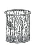Q-Connect Mesh Pen Pot Silver KF00846