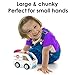 Wooden Wheels Natural Beechwood Chunky Cars and Vehicles Imagination Generation | For Children +12 Months | White Ambulance