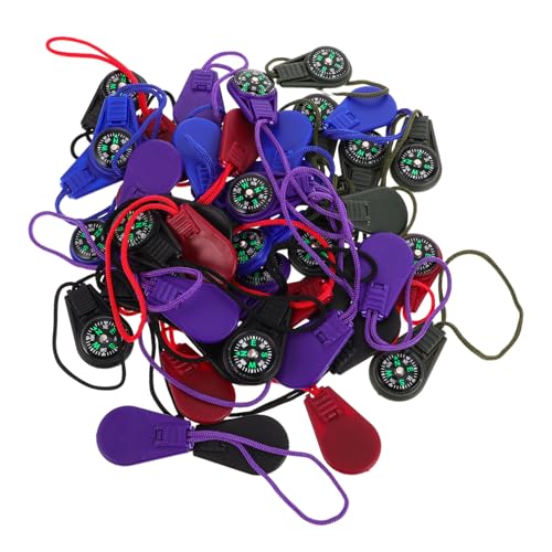 Brújula portátil Happyyami 50 piezas con cordón para camping miniatura 1
