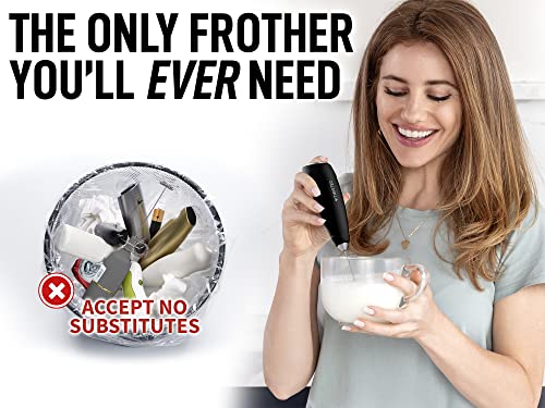 Image of ZK Milk Frother Twister - Black Silver