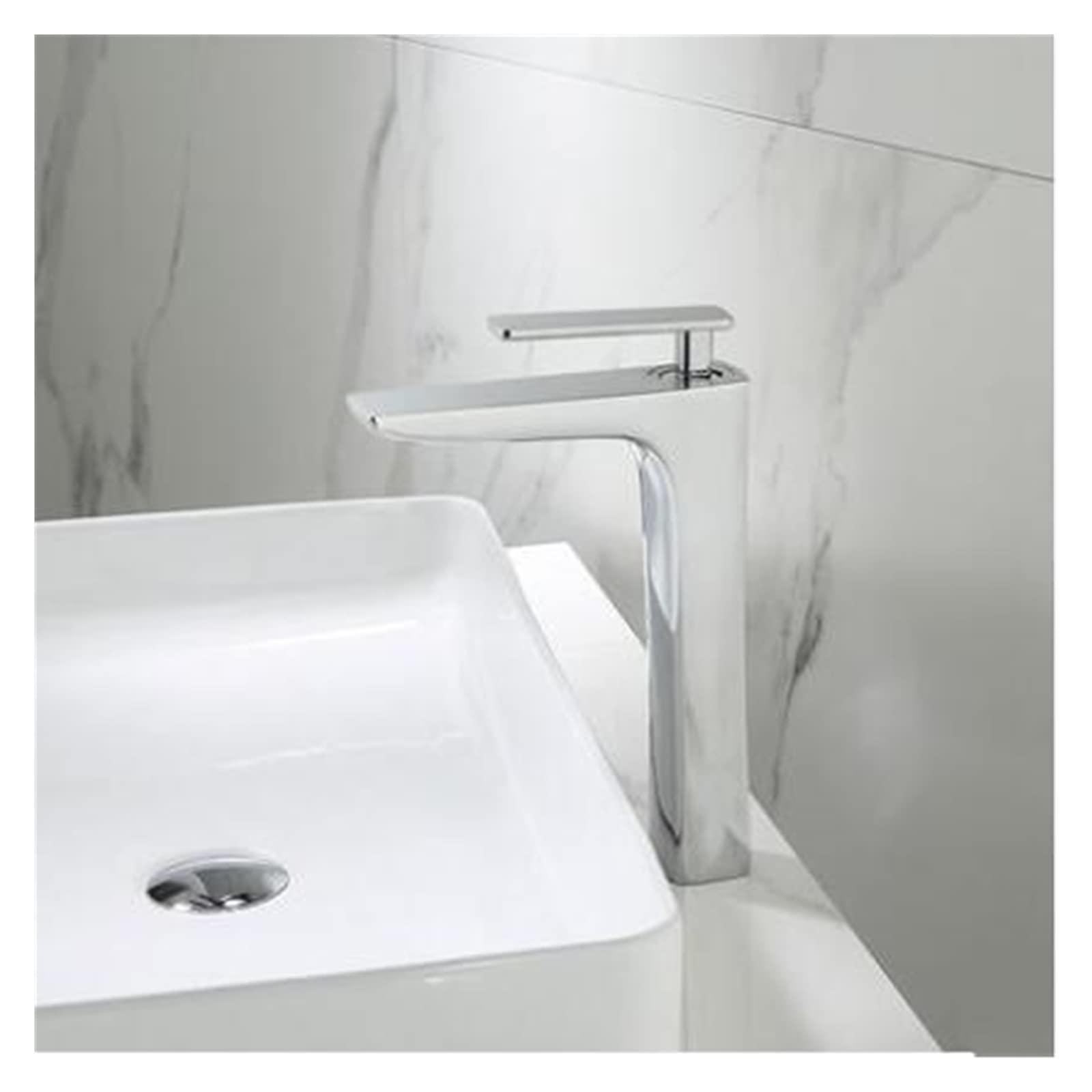 Mitigeur d'évier en laiton design moderne pour vasque à poser de salle de bain