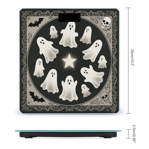 Báscula digital de baño Ghost Print con pantalla LED miniatura 2