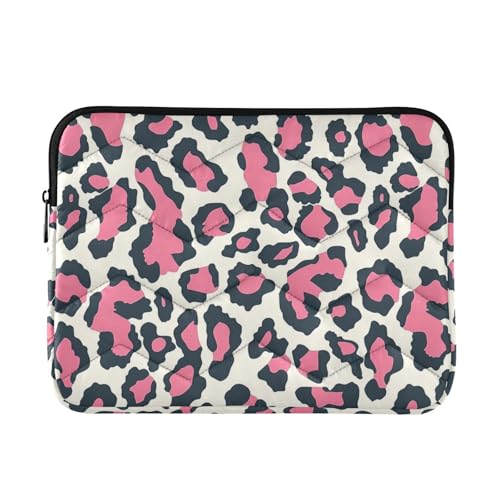 Funda para portátil ALAZA estampado leopardo rosa 13-14 pulg miniatura 1