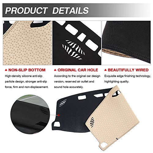 Image of Autorder Dashboard Cover Mat for 2019-2025 2026 Chevy /Chevrolet Blazer Accessories Dash Cover Flannel Dash Mat Sunshade Glare UV Rays Protector