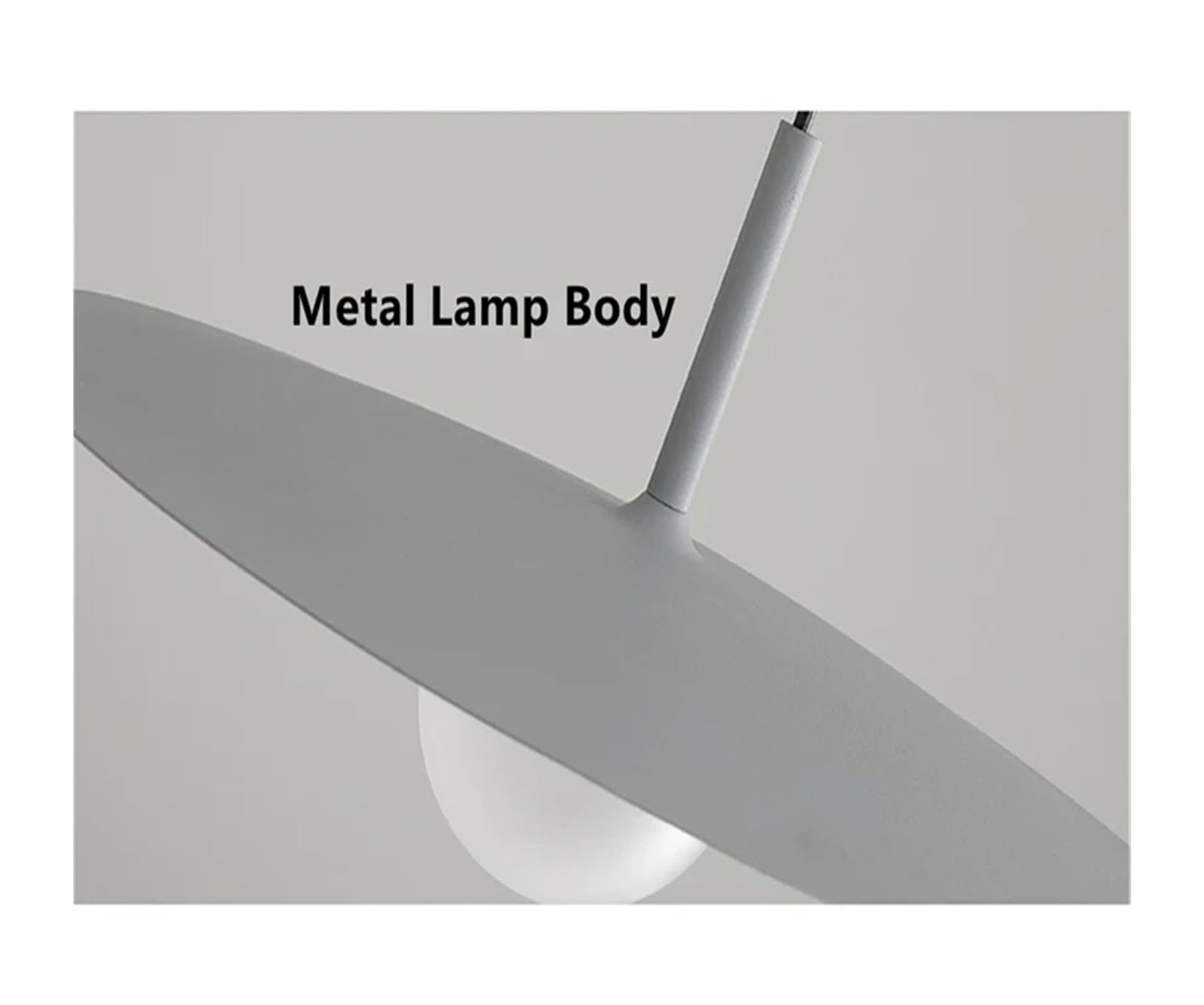 Lampadario a Corno per Soggiorno, lampadario a LED per Sala da Pranzo, Cucina, Lampada da soffitto, Lampada Decorativa per la casa, Lampada Artistica di Lusso (Grigio, 25 cm)