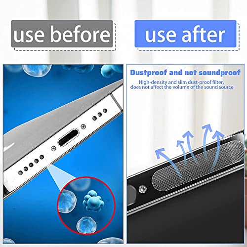 Image of BWOGUE Mobile Phone Dust Proof Net Stickers Speaker Mesh Anti Dust Proof Self Adhesive Protector for Universal Phones iPhone & Android & Keypad Phones Speakers (Short 14 & Long 10 = 24Pcs)