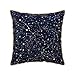 RBAZYFXUJ Świecące w ciemności konstelacje północ poszewka na poduszkę 40 x 40 cm, poszewki na poduszki, kwadratowe poszewki na poduszki do salonu na sofę do sypialni