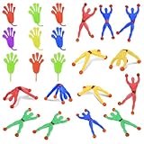 【ÉNORME JOIE】Lorsque vous placez ces chenilles sur un plan vertical lisse, elles roulent contre le mur, tout comme un grimpeur effectuant des opérations de roulement difficiles sur le mur, ce qui vous procure beaucoup de plaisir. Les mains collantes s'étirent bien et ne sont pas faciles à déchirer, les enfants adoreront les lancer et les lancer, ou les coller sur des surfaces lisses. S'adapte aux plafonds, murs, fenêtres, tables et presque toutes les surfaces lisses.