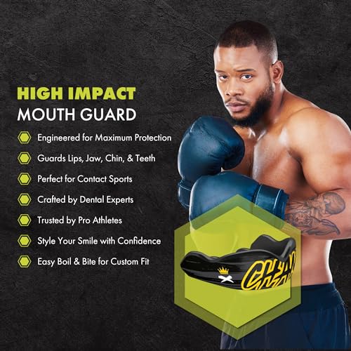 DAMAGE CONTROL High Impact Mouth Guard, Mouthguards for Sports, Boxing, Roller Derby, Hockey, Lacrosse Mouth Guard, Mouth Guards with Ultra Fit and Protection Against Shock (Adult, Champ) - Thumbnail 2