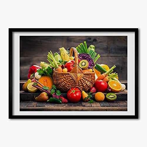 Cadre photo affiche 70x50 cm Tulup et tableau peinture décoratif en bois MDF