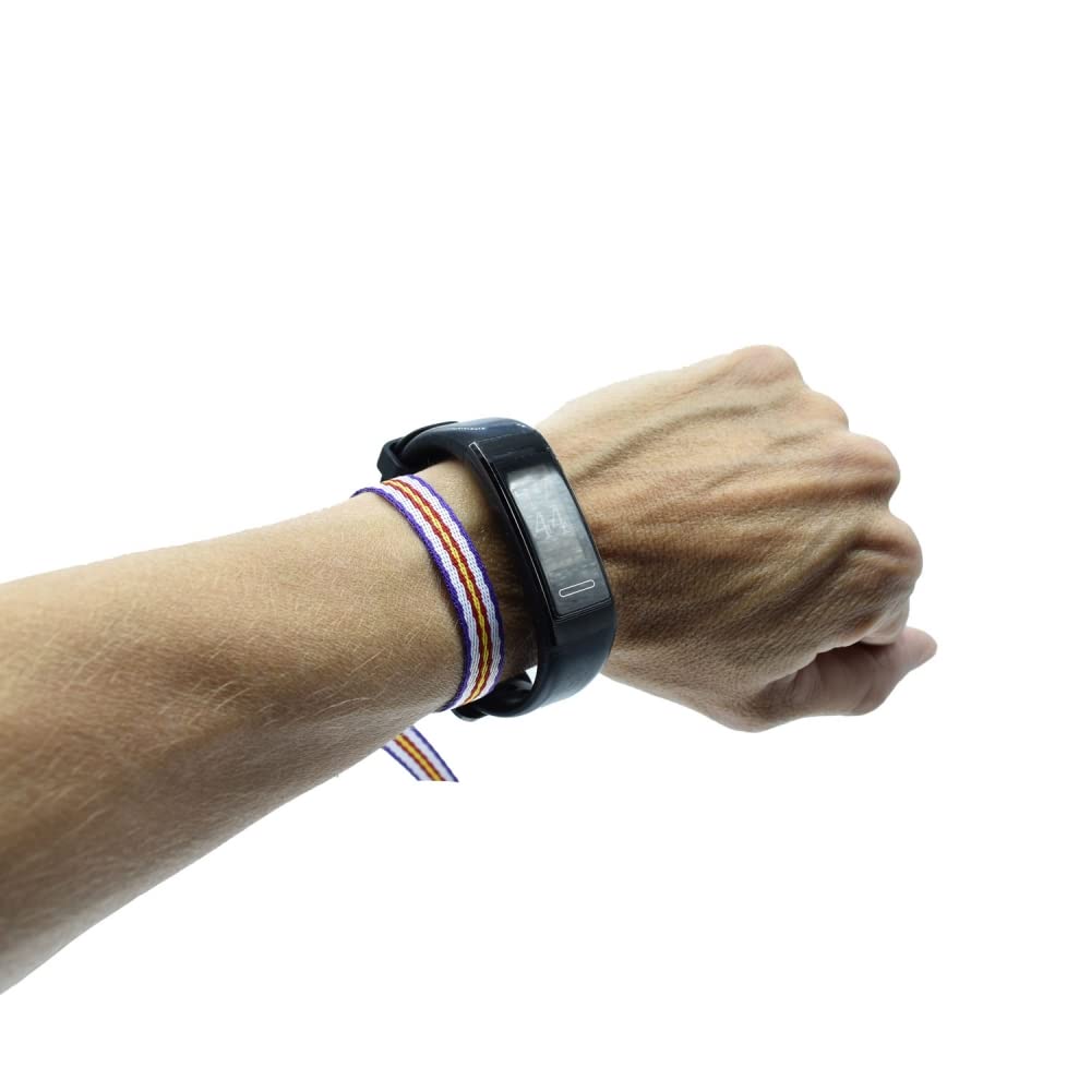 BDM Bracelet Madrid Merengue en Tissu réglable, Bracelet Viking, hala Madrid