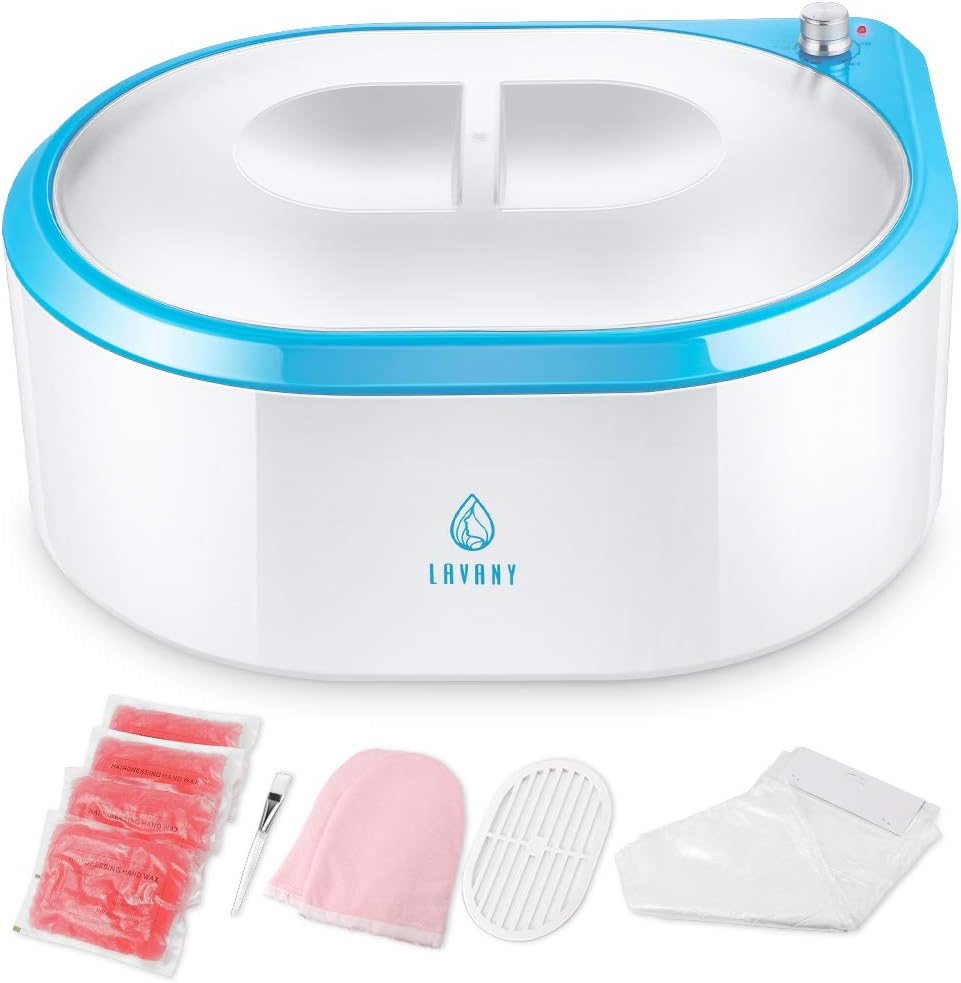 Paraffin Wax Machine for Hand and Feet, 0.5 Hour Fast Wax Meltdown Paraffin Bath Paraffin Wax Warmer Quick-Heating Paraffin Bath Spa for Smooth and Soft Skin (Blue): Home & Kitchen