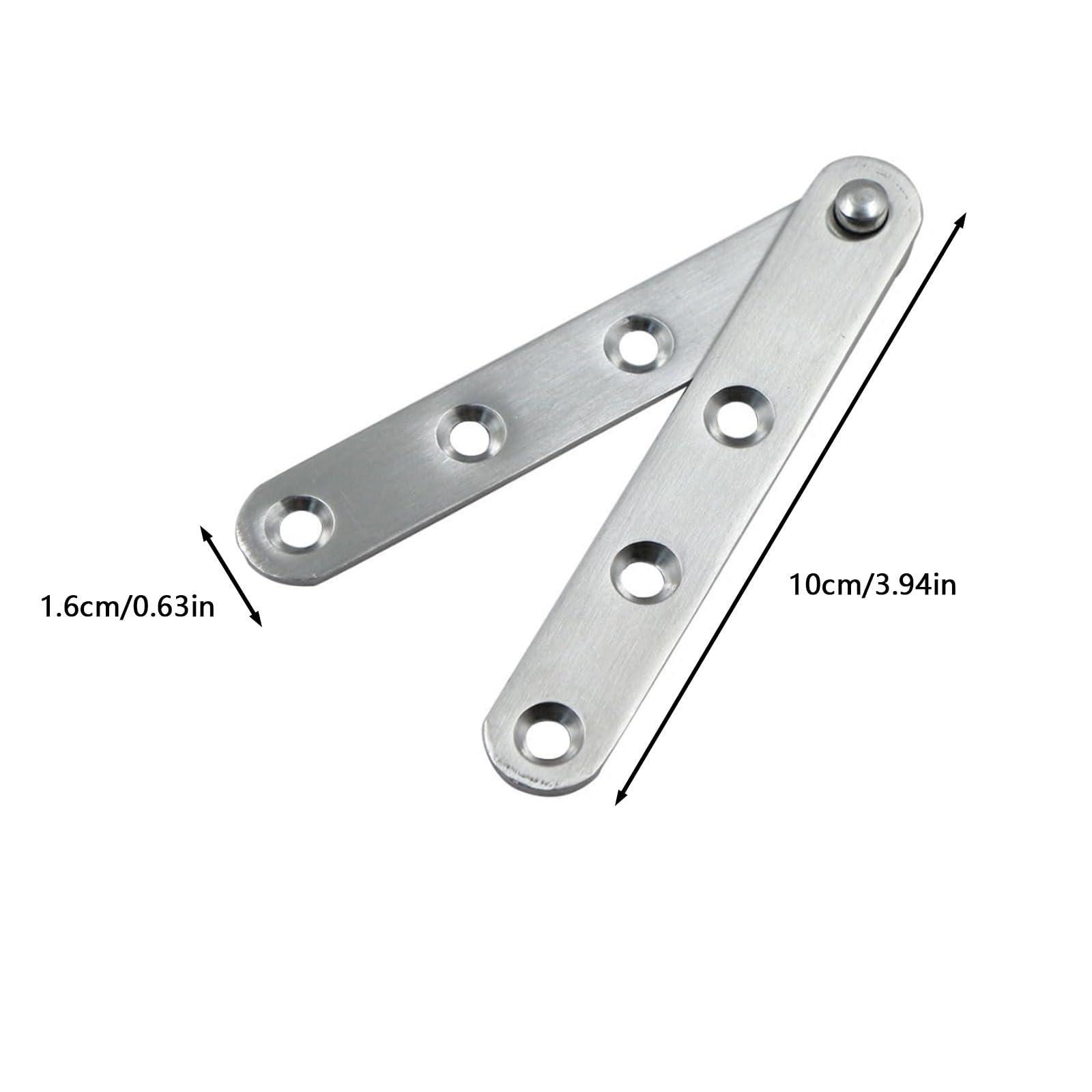 Boutihao 4 Sets of 360 Degree Rotating Stainless Steel Door Pivot Hinges, Eccentric Pivot Hinges - Image 2