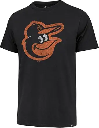 MLB Men's Distressed Imprint Match Team Color Primary Logo Word Mark T-Shirt