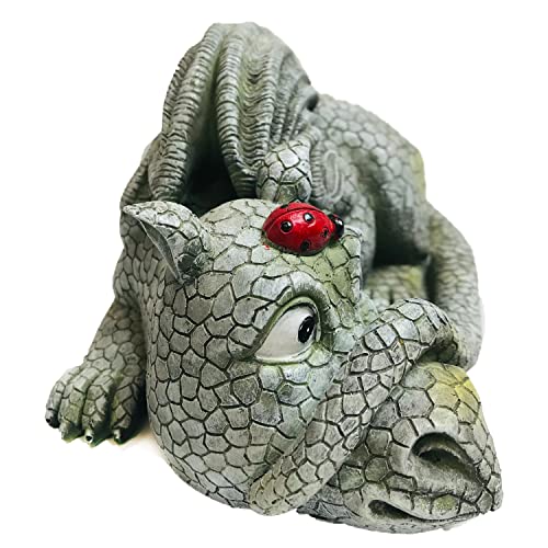 Ct Discount Store Indoor Outdoor Dragon Statue For Home Decoration (Ladybug On The Head) #TOP2