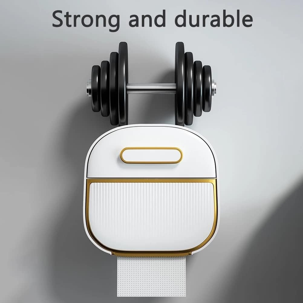 Generic Wall-Mounted Toilet Tissue Box Roll Pumping Paper Storage Container Punch-Free Waterproof Rack