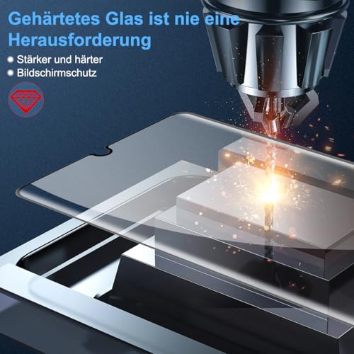 Beukei Panzerglas für Huawei P30 Pro 2 Stück Displayschutzfolie
