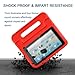 CAM-ULATA Case for iPad 9.7kids 2018/2017 Model for iPad Air 1 Air 2 Cover EVA with Handle for Kids Boys Girls Lightweight Red
