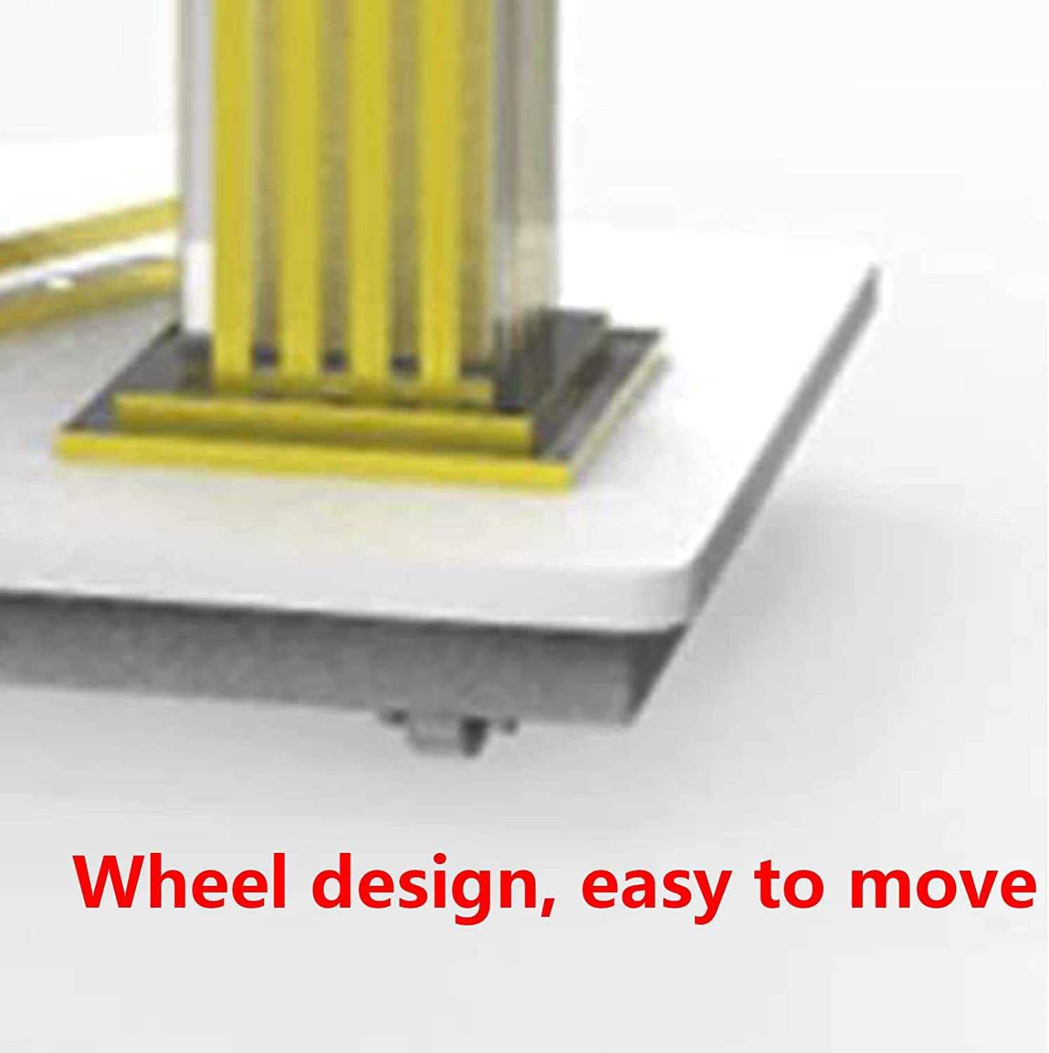 Podium Portable Scolaire, Chaire Lutrin LED sur roulettes, Table D'invits De Rception, Bureau d'accueil, pour Restaurants, Mariages, Bureau et salles de Classe