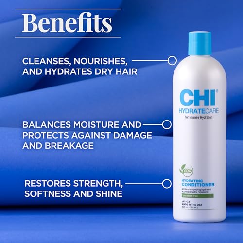 CHI HydrateCare Hydrating Conditioner, Balances Hair Moisture, 25 Oz - image 2