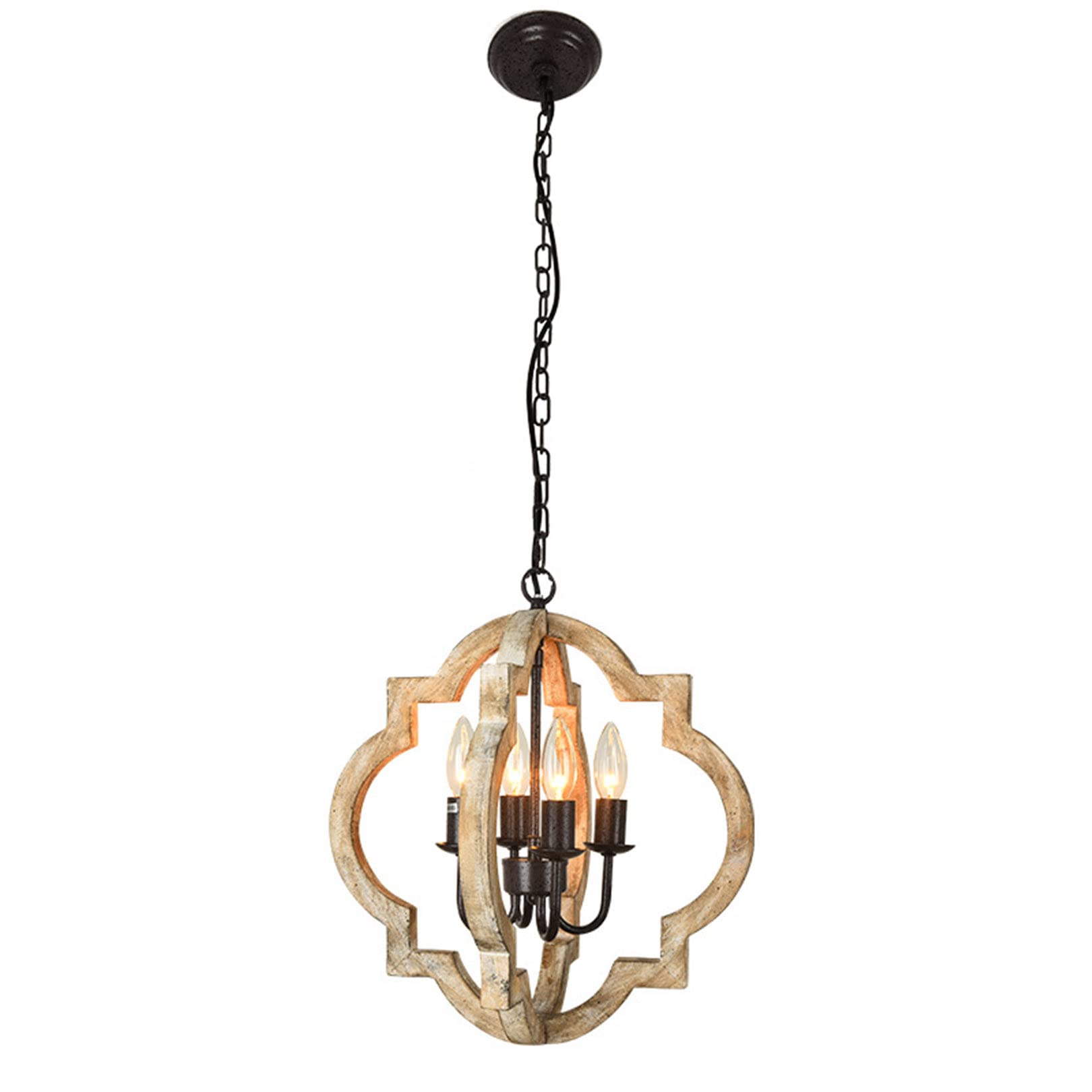 Bois peint à la main pour sublimer votre salle à manger avec cette suspension noire de 40cm