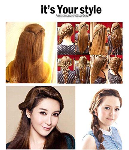 Hair Clip, Portable Roller Styling Tool DIY Bride Hair Braider Braid Maker (Blue)