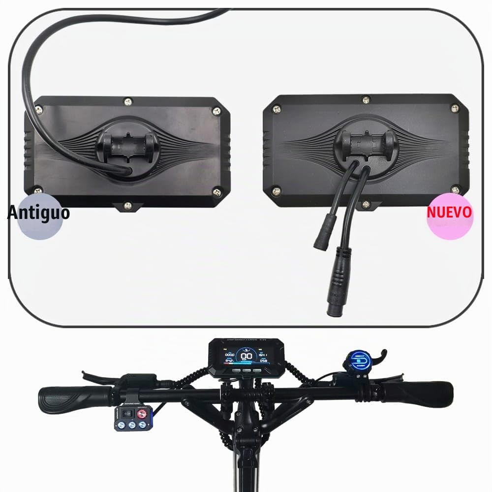 Minimotors Display EY4 Dualtron Compatible, Kit Completo con Cables y Soporte de Montaje Version Nueva!