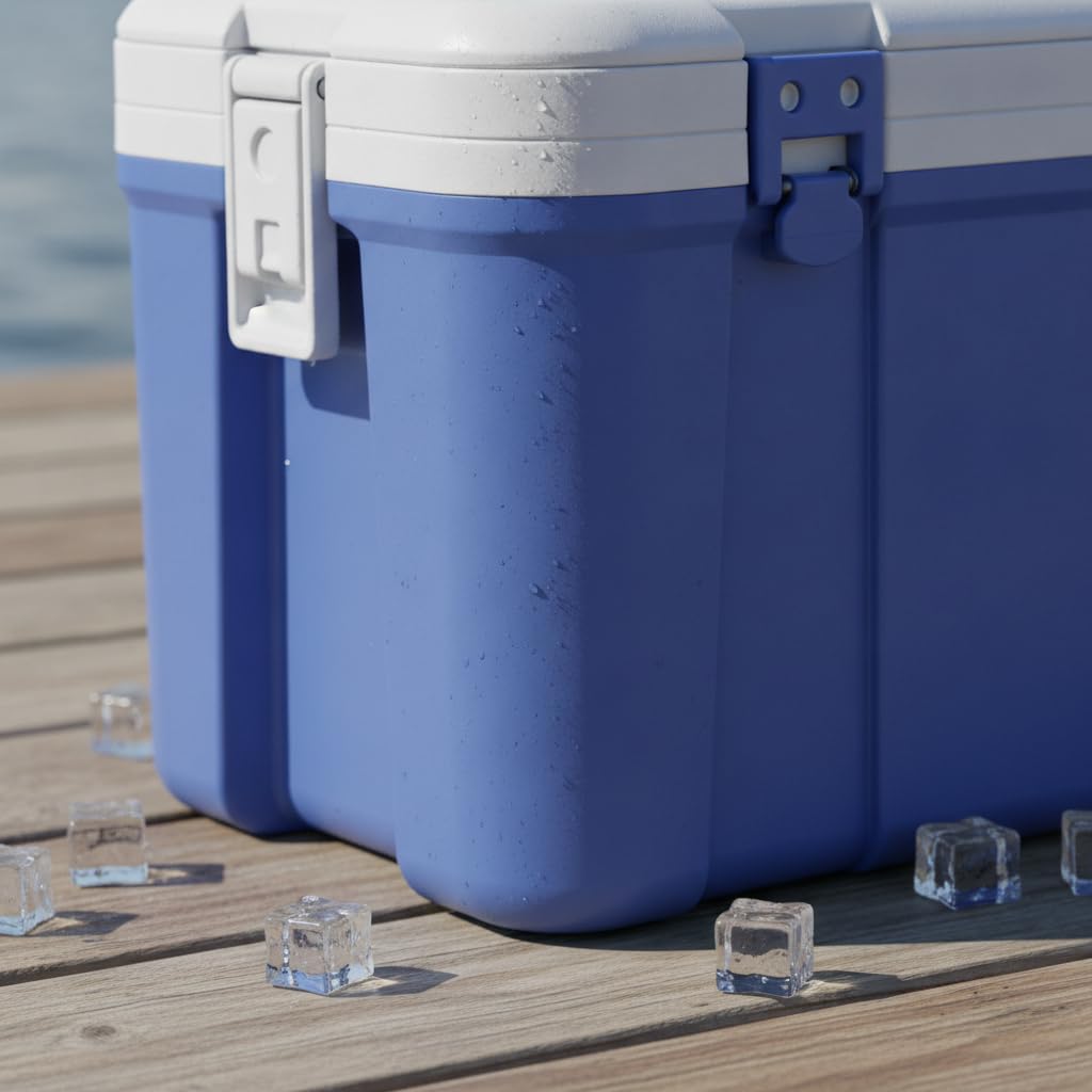 Glacière Portable Extérieur Plastique | 6-8h chaud - 24h froid - paroi intérieure épaissie, idéale pique-niques - pour la plage - pour la randonnée
