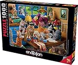 Anatolian Puzzle - Kittens in The Kitchen, 1000 Piece Jigsaw Puzzle, 1114, Multicolor