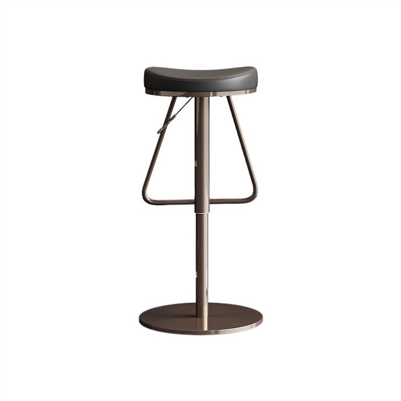 Eines B Home Ar Furniture Ar Stool Light Luxury Ar Stool Household Swivel Chair Without Ackrest Stainless Steel Liftable (56-82Cm) Ar Chair Counter Arstool(B)