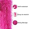 Feathers Boas Artificial Fluffy Boas 5 Ft Decoration for DIY Crafts Wedding Costume Christmas Party Supplies (Hot Pink, 2PCS) #2