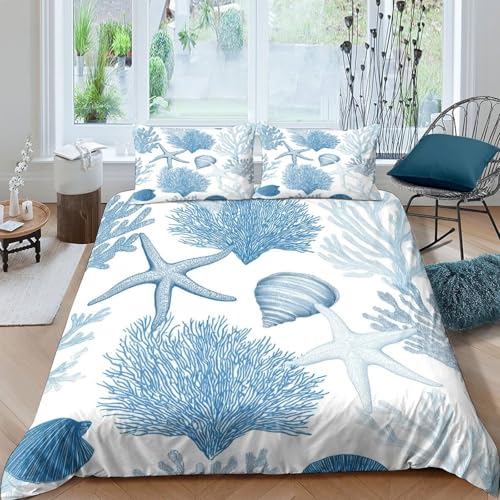 Parure de lit vagues océaniques en microfibre premium double - 4