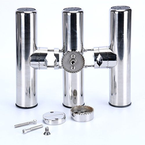 image for Amarine Made 4Pcs Marine Grade Stainless Steel Rail Mounted Clamp on F