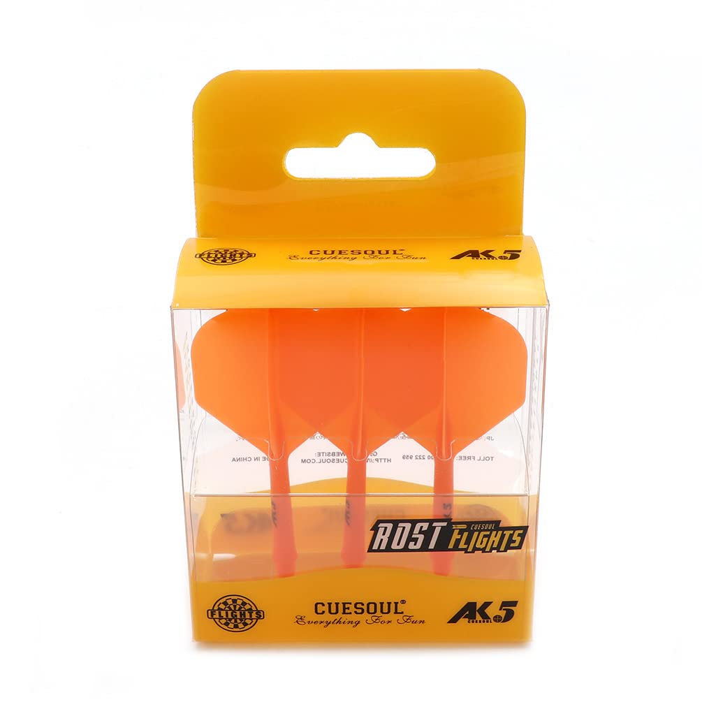 CUESOUL Rost Eje de dardo Integrado y Plumas estándar/lágrima de Pera/Forma Delgada con patrón Atractivo, Juego de 3 Piezas — view 48