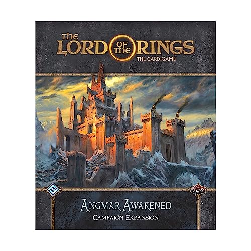 The Lord of the Rings The Card Game Angmar Awakened CAMPAIGN EXPANSION - Cooperative Adventure Game Strategy Game Ages 14+ 1-4 Players 30-120 Min Playtime Made by Fantasy Flight Games