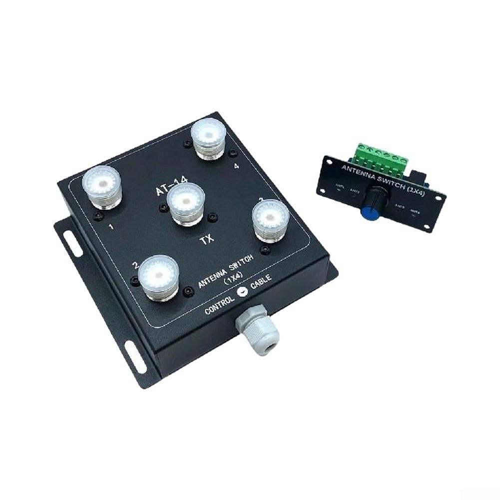 SO-239 para interruptor coaxial 4 entradas Ham Radio 500W SO-239 para coaxial