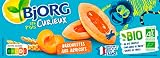 Bjorg Les Petits Curieux – Barquettes aux Abricots – Biscuits enfants bio – 3 sachets de 6 biscuits – 120 g